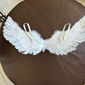 NWT HALLOWEEN ANGEL COSTUME wings with real feathers